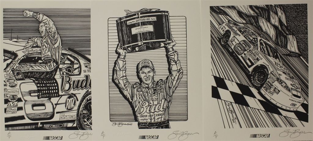 Dale Earnhardt Jr. 2004 Daytona #3 Artist Proof Lithograph's Prints 11 ...