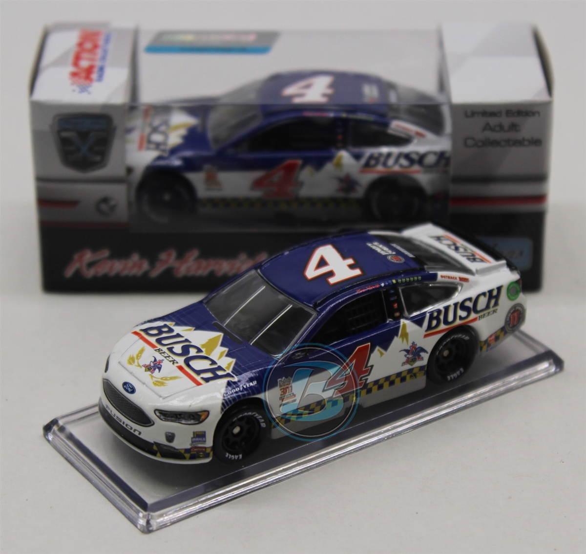 2017 KEVIN HARVICK #4 Busch Beer Darlington 1:64 Action Diecast In Stock 