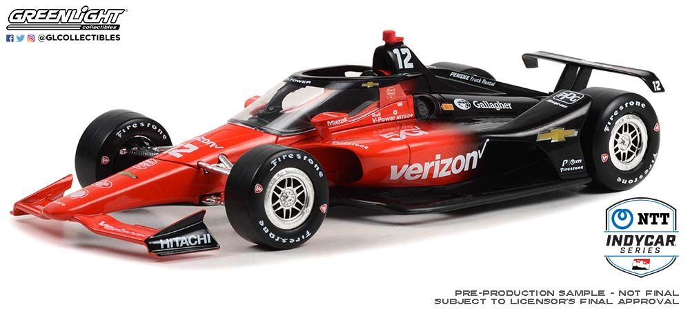 IXO 1:64 Modellauto Will Power #12 Team Penske 2025 – Druckguss, Sammlerbox, Lizenziert