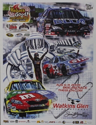 '09 Watkins Glen "Helluva Good!" Poster 24" x 18" Sam Bass, 2018 Charlotte Coca Cola 600 Program Cover Art Poster, Monster Energy Cup Series, Winston Cup,Poster, Awesome Bill, Chanpionship