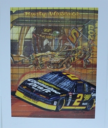 Autographed Rusty Wallace "Now You See It " Original Sam Bass Print 18.5 X 23.5" w/ COA Autographes Rusty Wallace "Now You See It " Original Sam Bass Print 18.5 X 23.5" w/ COA
