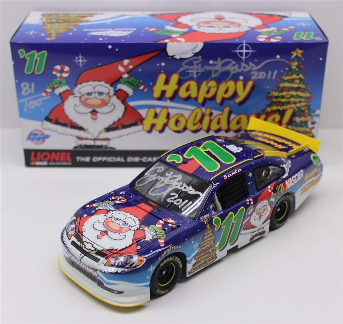 2011 SAM BASS #11 Christmas 1:64 Action Diecast In Stock Free Shipping 