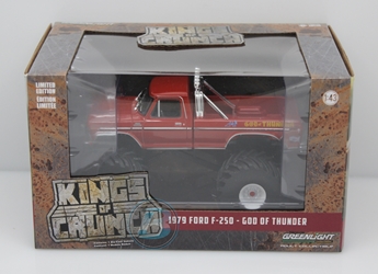 God of Thunder - 1979 Ford F-250 1:43 Kings of Crunch Series 4 God of Thunder, Monster Truck, 1:43 Scale, Kings of Crunch