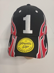 Jamie McMurray Youth Flame Hat Hat, Licensed, NASCAR Cup Series