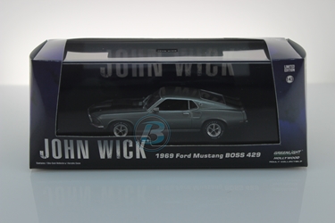 John Wick (2014) 1:43 1969 Ford Mustang BOSS 429 John Wick, Movie Diecast, 1:24 Scale