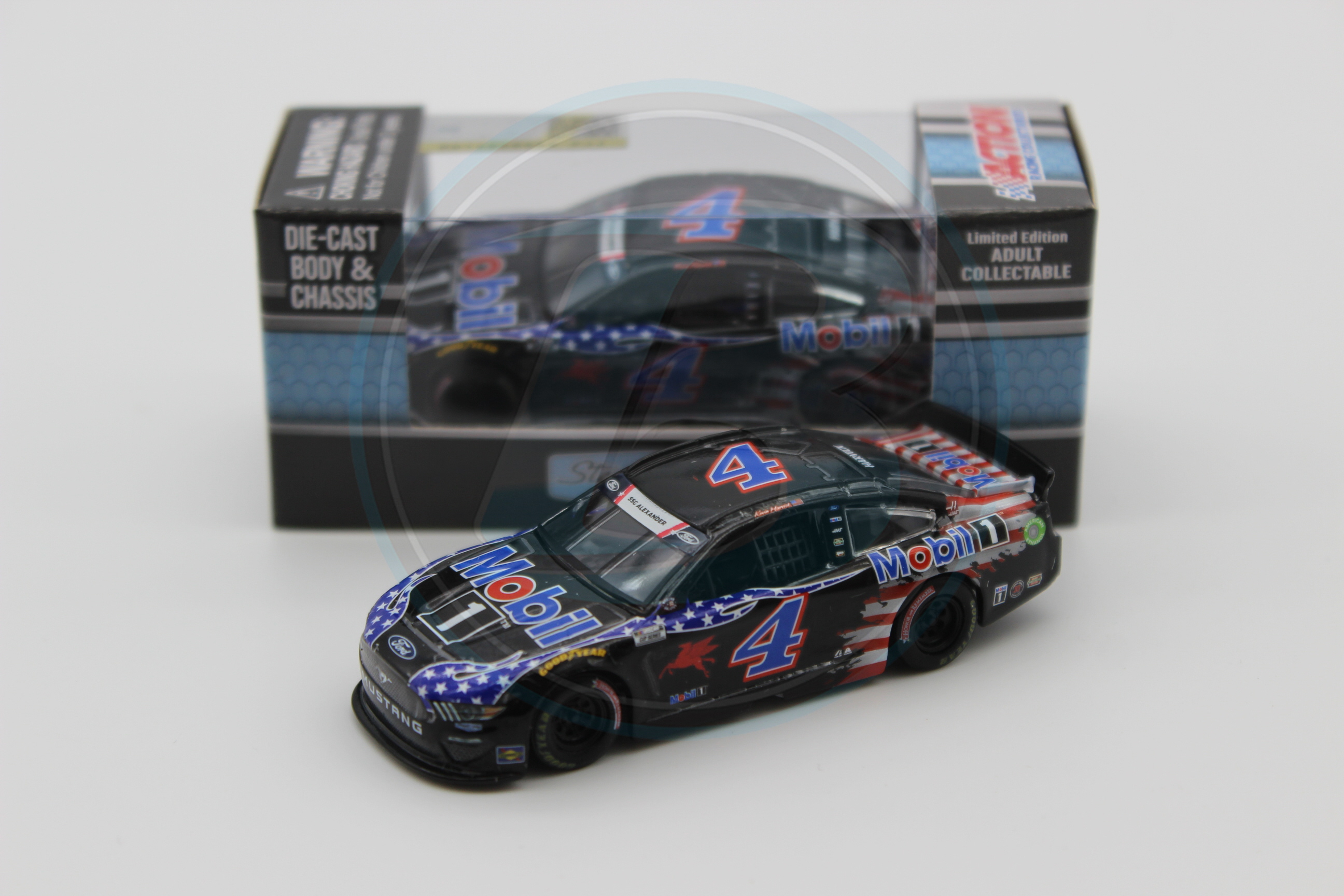 Kevin Harvick 2021 Mobil 1 1:64 Nascar Diecast W/ Diecast Chassis Rubber Tires 