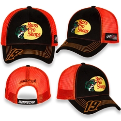 Martin Truex Jr Bass Pro Shops Sponsor Hat - Adult OSFM Martin Truex Jr, NASCAR, Cup Series, Hat