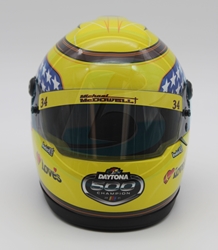 Michael McDowell 2021 Loves Daytona 500 Winner MINI Replica Helmet Michael McDowell, Helmet, NASCAR, BrandArt, Mini Helmet, Replica Helmet
