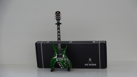 Official B.C. Rich® Bich Green Miniature Guitar Replica Collectible Axe Heaven, Gibson, replica guitar
