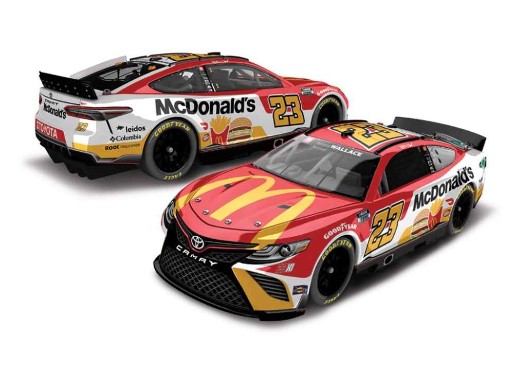 Bubba Wallace 2022 McDonald s 1 24 Color Chrome Nascar Diecast bubba-wallace-2022-mcdonald-s-1-24-color-chrome-nascar-diecast