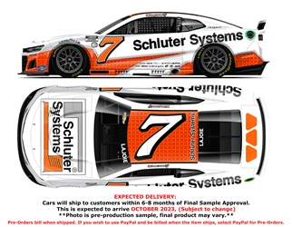*Preorder* Corey LaJoie 2023 Schluter Systems 1:24 Color Chrome Nascar Diecast Corey LaJoie, Nascar Diecast, 2023 Nascar Diecast, 1:24 Scale Diecast