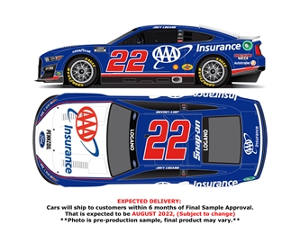*Preorder* Joey Logano 2022 AAA Insurance 1:24 Color Chrome Nascar Diecast Joey Logano, Nascar Diecast, 2022 Nascar Diecast, 1:24 Scale Diecast