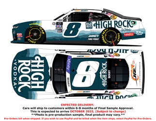 *Preorder* Josh Berry Autographed 2023 High Rock Vodka 1:24 Nascar Diecast Josh Berry, Nascar Diecast, 2023 Nascar Diecast, 1:24 Scale Diecast