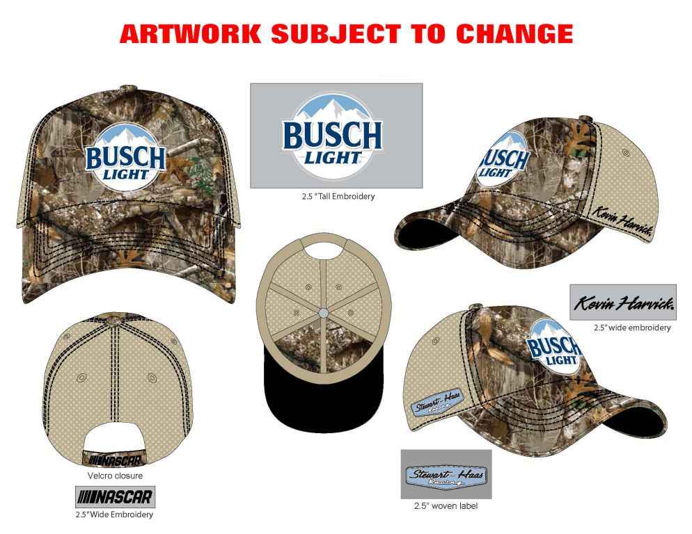 Kevin Harvick Camo Sponsor Adult Hat