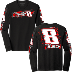 Kyle Busch #8 4-Spot Long Sleeve Adult Tee Kyle Busch, shirt, nascar, RCR
