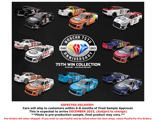 *Preorder* NASCAR 75th Anniversary - 75 Wins Collection 8 Car Set 1:64 Nascar Diecast NASCAR 75th Anniversary, Nascar Diecast, 2023 Nascar Diecast, 1:64 Scale Diecast,