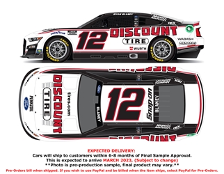 *Preorder* Ryan Blaney 2022 Discount Tire 1:24 Color Chrome Nascar Diecast Ryan Blaney, Nascar Diecast, 2022 Nascar Diecast, 1:24 Scale Diecast