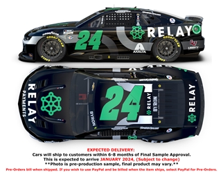 *Preorder* William Byron 2023 Relay 1:24 Color Chrome Nascar Diecast William Byron, Nascar Diecast, 2023 Nascar Diecast, 1:24 Scale Diecast