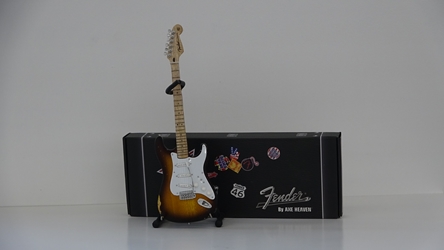 Sunburst Road Worn™ Fender™ Strat™ Miniature Guitar Replica - Officially Licensed Axe Heaven, Gibson, replica guitar