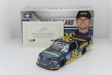 Todd Gilliland Autographed 2021 Speedco 1:24 Color Chrome Nascar Diecast Todd Gilliland, diecast, 2021 nascar diecast, pre order diecast
